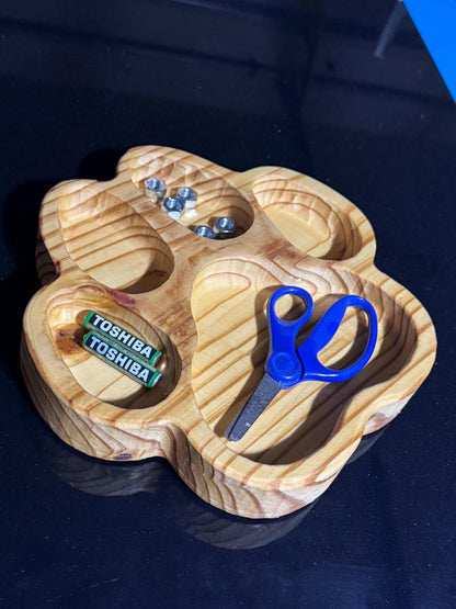 Paw Print Wooden Tray, view 2