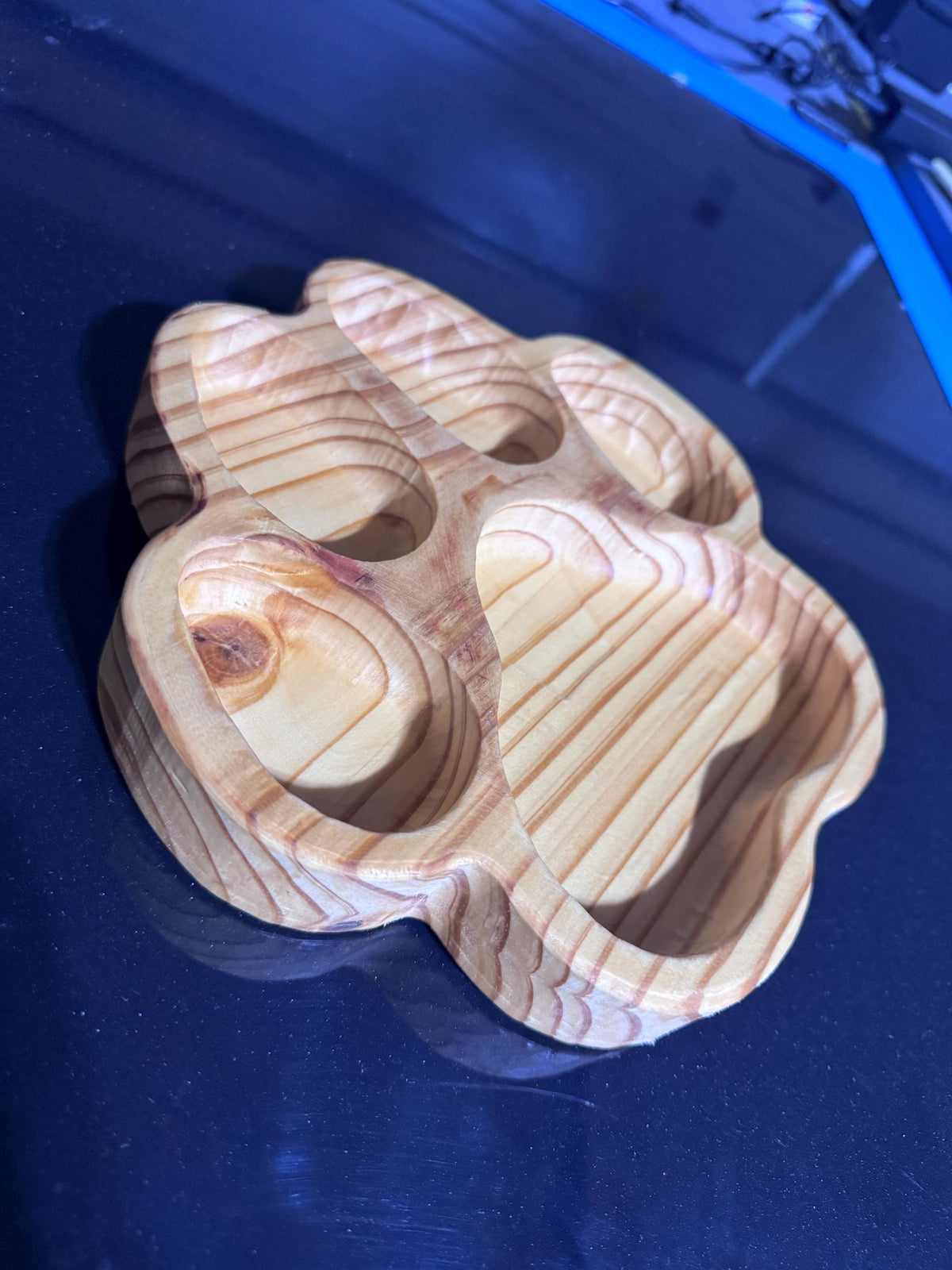Paw Print Wooden Tray, view 3