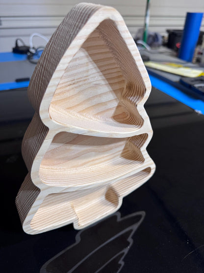 Layered Fir Christmas Tree Tray, view 4
