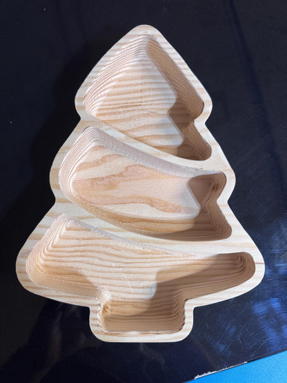 Layered Fir Christmas Tree Tray, view 5