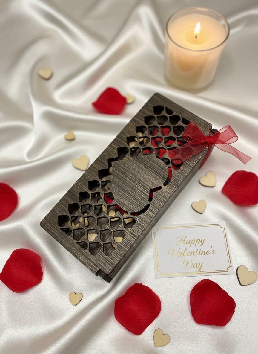 Personalized Heart & Rose Keepsake Box, view 7