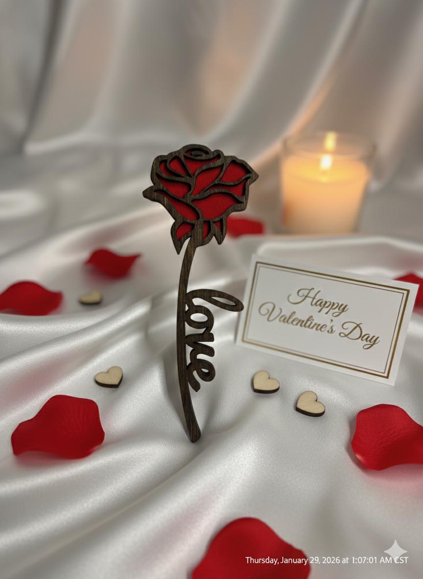 Personalized Heart & Rose Keepsake Box, view 10