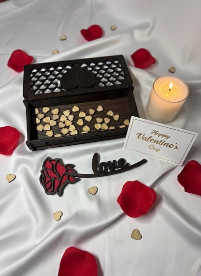 Personalized Heart & Rose Keepsake Box, view 9